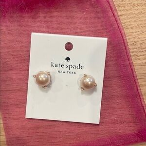 Kate Spade Pink Pearl Earrings